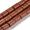 Natural Red Jasper Beads Strands, Column, 7.5~8x6mm, Hole: 1.2mm, about 48~50pcs/strand,  15.16''~15.31''(38.5~38.9cm)