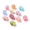 Synthetic Coral Beads, Dyed, Devil, Mixed Color, 14.5x13x12.5mm, Hole: 1.4mm