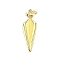 Brass Pendants, Cadmium Free & Nickel Free & Lead Free, Arrows, Real 18K Gold Plated, 16.5x5.5x5mm