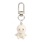Halloween Resin Pendant Decorations, with Alloy Swivel Clasps, Mummy, 68mm