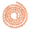 Natural Sunstone Beads Strands, Faceted, Round, 4mm, Hole: 1mm, about 105pcs/strand, 15.35 inch(39cm), 1strand/box