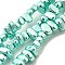 Baking Paint Electroplated Synthetic Non-magnetic Hematite Beads Strands, Nuggets, Spring Green, 5~8x4~5x3~4mm, Hole: 1mm, about 120pcs/strand, 15.75 inch(40cm)