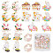 SUNNYCLUE 1 Box 20Pcs Bunny Charms Enamel Rabbit Charms Moon Japanese Style Sakura Flower Charm Cake Easter Holiday Rabbit Metal Animal Charms for Jewelry Making Charm Earrings Necklace DIY Supplies