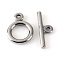 Tarnish Resistant 304 Stainless Steel Toggle Clasps, Stainless Steel Color, 18.5x13.5x2.5mm, Hole: 2.5mm