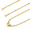 304 Stainless Steel Cable Chain Necklace Making, with Lobster Claw Clasps, Golden, 28.1 inch~28.3 inch(71.5~72cm), 1.5mm, Hole: 2.5mm