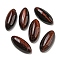 Dyed & Heated Natural Red Tiger Eye Cabochons, Horse Eye, 17.5~18x7.5~8x3.5~4mm