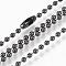 304 Stainless Steel Ball Chain Necklace, Gunmetal, 29.5 inch(75cm)x2.3mm