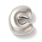 Brass Pendants, Long-Lasting Plated, Platinum, Letter C, 10x8x3.5mm, Hole: 1.2mm