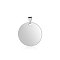 Anti-Tarnish 304 Stainless Steel Pendants, Manual Polishing, Flat Round Charm, Stamping Blank Tag, Stainless Steel Color, 25x1.5mm, Hole: 8.5x3.5mm
