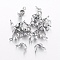 Tarnish Resistant 304 Stainless Steel Bead Tips, Calotte Ends, Clamshell Knot Cover, Stainless Steel Color, 7.5x4mm, Hole: 1.2mm, Inner Diameter: 3.5mm