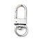 Non-Tarnish 304 Stainless Steel Swivel Clasps, Swivel Snap Hook, Stainless Steel Color, 33x13.5x4.5mm, Hole: 9x8mm