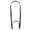 Imitation Leather Bag Handles, with Metal Clasps, for Bag Straps Replacement Accessories, Black, 1200x17x3mm, Hole: 4mm