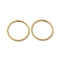 Ion Plating(IP) 304 Stainless Steel Finger Rings, Golden, Inner Diameter: 18mm