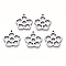 Tarnish Resistant 304 Stainless Steel Pendants, Laser Cut, Flower, Stainless Steel Color, 17x15.5x1mm, Hole: 1.2mm