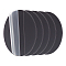 Acrylic Chassis, for Toy Model Display, Flat Round, Black, 7x2mm