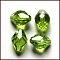 Imitation Austrian Crystal Beads, Grade AAA, K9 Glass, Faceted, Bicone, Yellow Green, 8x11mm, Hole: 0.9~1mm
