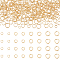 UNICRAFTALE 450Pcs 4 Sizes Real 14K Gold Plated Jump Rings Open Jump Rings 3~6mm Round Rings Metal Connectors Rings for Jewelry Crafting and Keychain Earring Bracelet Pendant