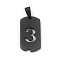 Ion Plating(IP) 304 Stainless Steel Pendants, Manual Polishing, Rectangle with Number, Golden, Num.3, 27.5x14.5x1.5mm, Hole: 3.5mm