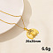304 Stainless Steel Insects Pendant Necklace, Cable Chain Necklaces