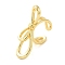 Brass Cuff Rings, Cadmium Free & Lead Free, Bowknot, Real 16K Gold Plated, US Size 6(16.5mm)