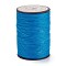 Round Waxed Polyester Thread String, Micro Macrame Cord, Twisted Cord, for Leather Sewing Stitching, Dodger Blue, 0.8mm, about 54.68 Yards(50m)/Roll