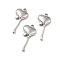 Non-Tarnish 304 Stainless Steel Pendants, Melting Heart Charms, Stainless Steel Color, 19.5x9x2.5mm, Hole: 1.5mm
