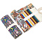 2Pcs 2 Style Pattern Handmade Canvas Pencil Roll Wrap, Roll Up Pencil Case for Coloring Pencil Holder, Mixed Patterns, 46x20cm, 1pc/style