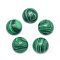 Synthetic Malachite Cabochons, Half Round, 10x4~5mm