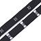 Clothing Size Labels(32), Garment Accessories, Size Tags, Black, 12.5mm, about 10000pcs/bag