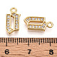 Латунные микро проложить кубического циркония подвески KK-N261-104B-G-3