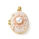 Латунь эмаль Locket подвески KK-F912-04B-G-2