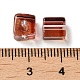 Двухцветные прозрачные стеклянные бусины GLAA-NH0001-03C-3