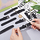 6 комплект пряжек из искусственной кожи с пришивными фиксаторами FIND-FG0001-85-3