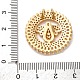 Латунные микро проложить кубического циркония подвески KK-U076-14G-B-3