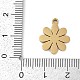 Подвески из нержавеющей стали 304 с эмалью STAS-I325-102E-G-3