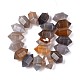 Серые натуральные бусины из агата  G-T142-56-2
