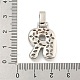 Латунные микропаве прозрачные подвески с фианитом KK-B099-01P-R-3