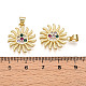 Латунные микро проложить кубического циркония подвески KK-D357-26G-3