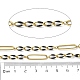 Цепи Figaro из нержавеющей стали 304 с эмалью CHS-U003-02G-16-2
