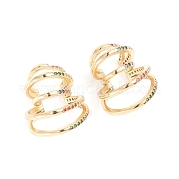 Серьги-манжеты из циркония EJEW-G274-04G