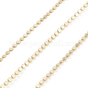 Латунные плоские круглые шариковые цепочки из бисера CHC-M025-53G