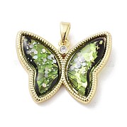 Латунные микро проложить кубического циркония подвески KK-F877-09G