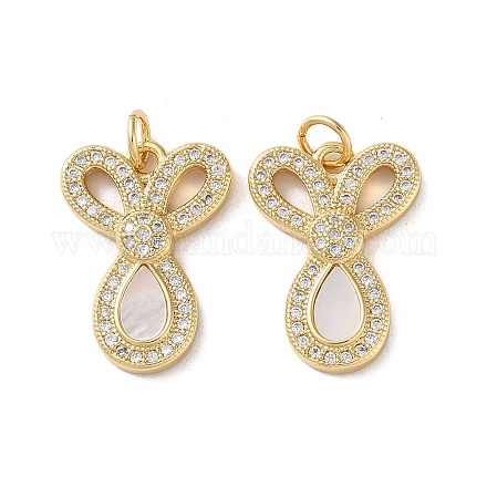 Латунные микро проложить кубического циркония подвески KK-B083-39C-G-1