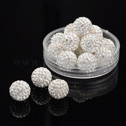 Pave disco бусины RB-Q195-12mm-001-1