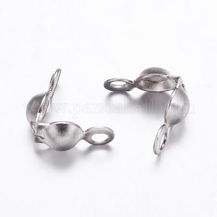 Наконечники бусин из нержавеющей стали марки 304 STAS-K146-071-8x4mm-1