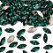 Preciosa® MAXIMA Crystal Fancy Stones, Czech Crystal, 435 14 615 Navette(Horse Eye), Dura Foiling, 50730 Emerald, 8x4mm