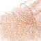 TOHO Round Seed Beads, Japanese Seed Beads, (1813) Transparent Rainbow Peach, 8/0, 3mm, Hole: 1mm, about 220pcs/10g