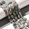 Natural Labradorite Beads Strands, Teardrop, 13.5~14x10~10.5x5mm, Hole: 1mm, about 27~28pcs/strand, 37.3~38.3cm