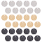 PVD Vacuum Plating 304 Stainless Steel Charms, Textured, Laser Cut, Flat Round, Mixed Color, 12x1mm, Hole: 1mm, 30pcs/box