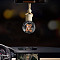 Empty Glass Perfume Bottle Pendants with Wood Cap, Aromatherapy Fragrance Essential Oil Diffuser Bottle, Car Hanging Decor, Bear Pattern, 20cm, Bottle: 6x3.6cm, Capacity: 8ml(0.27fl. oz)